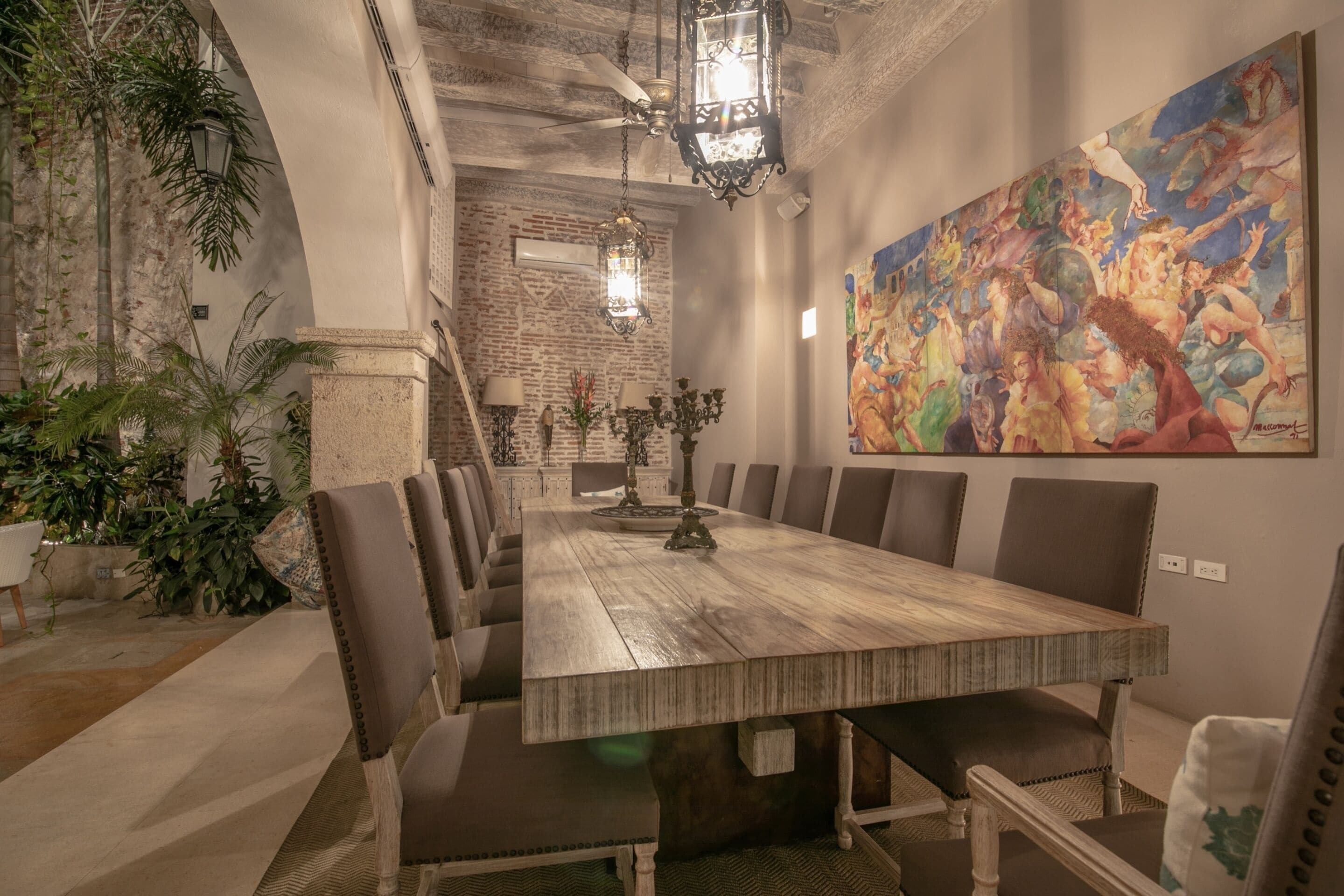 42-inch flat-screen TV with satellite channels, TV, iPod dock