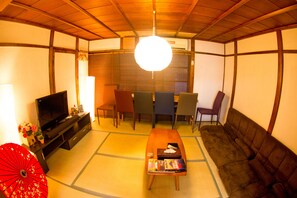 One House Rental | Living area | Flat-screen TV - Moco Hostel (Kyoto)