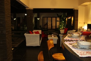 Villa, 3 Bedrooms, Private Pool | In-room dining