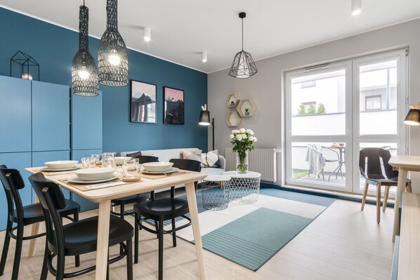 Deluxe Apartment (Blue) - Elite Apartments City Center Suites (Gdansk)