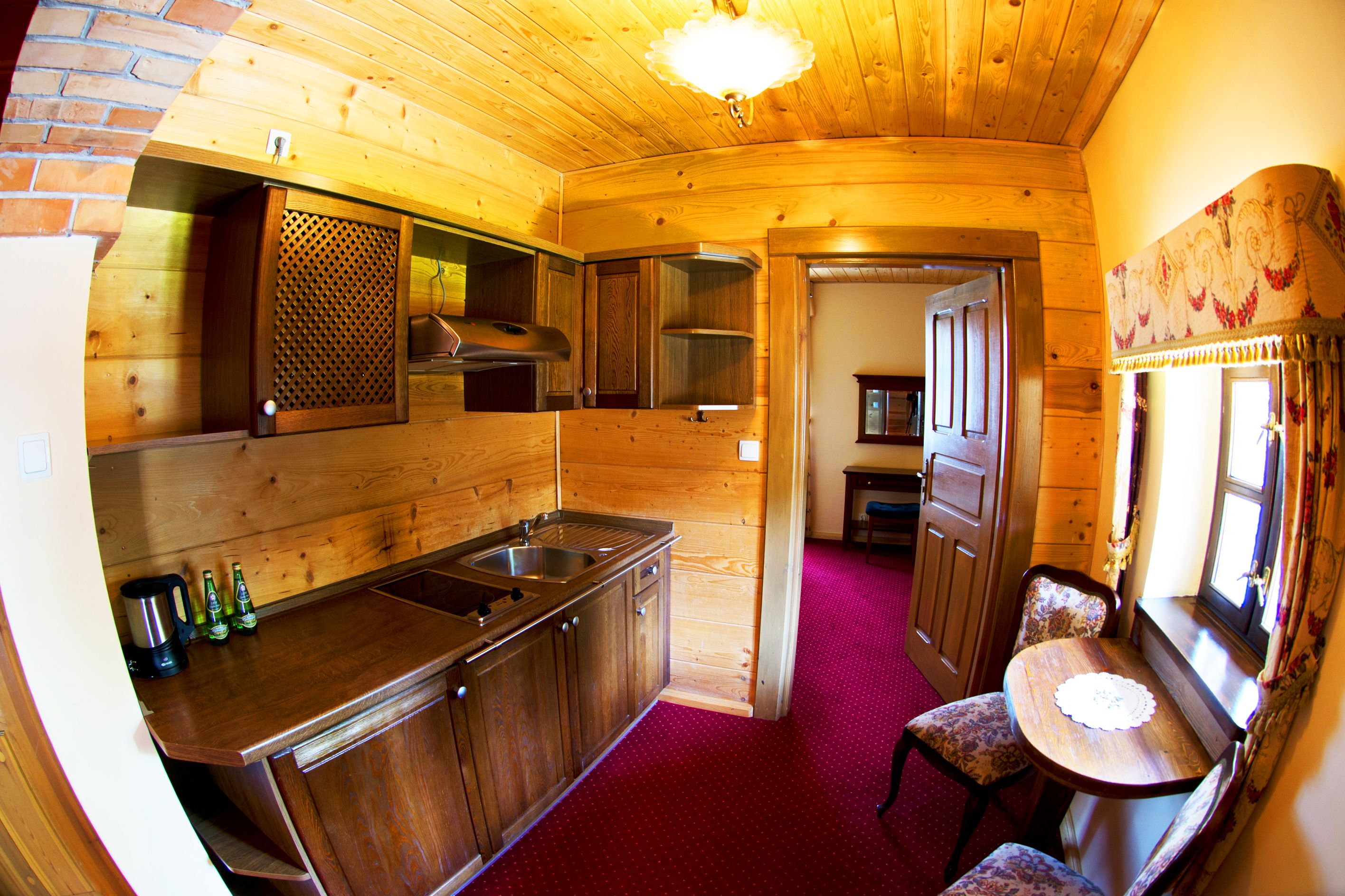 luxury studio | private kitchenette | mini-fridge, coffee/tea maker, electric kettle, high chair