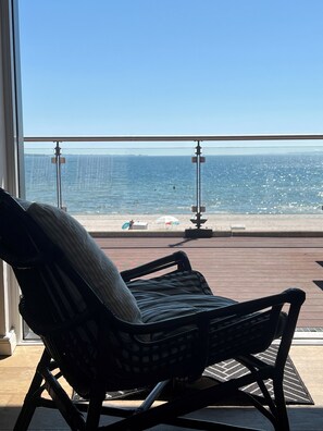 Superior penthouse, sauna, uitzicht op zee | Uitzicht op strand/zee