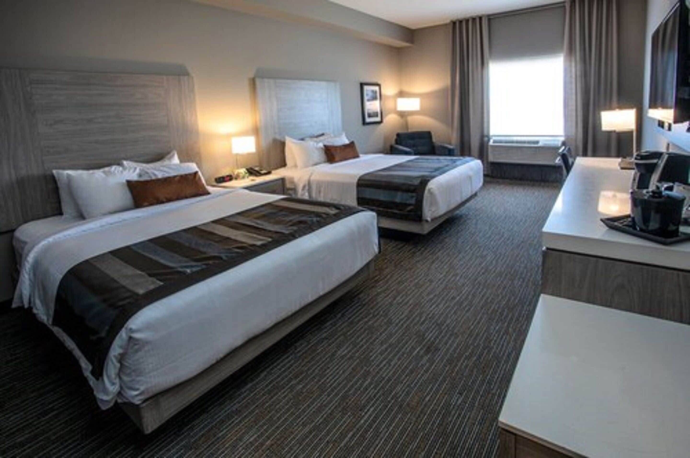 room, 2 queen beds, non smoking | hypo-allergenic bedding, in-room safe, desk, laptop workspace