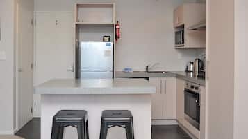 Apartment, 2 Bedrooms | Private kitchen | Full-size fridge, microwave, oven, stovetop