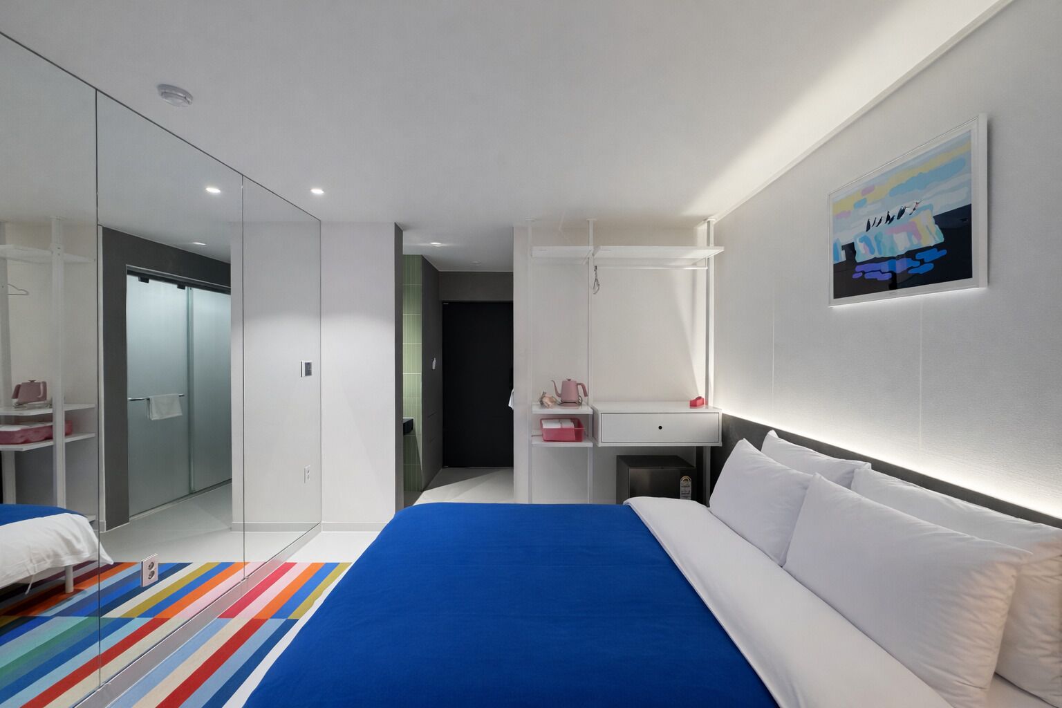 Individually decorated, laptop workspace, free WiFi, bed sheets