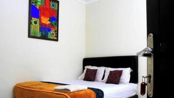 Double Standard AC | Desk, bed sheets