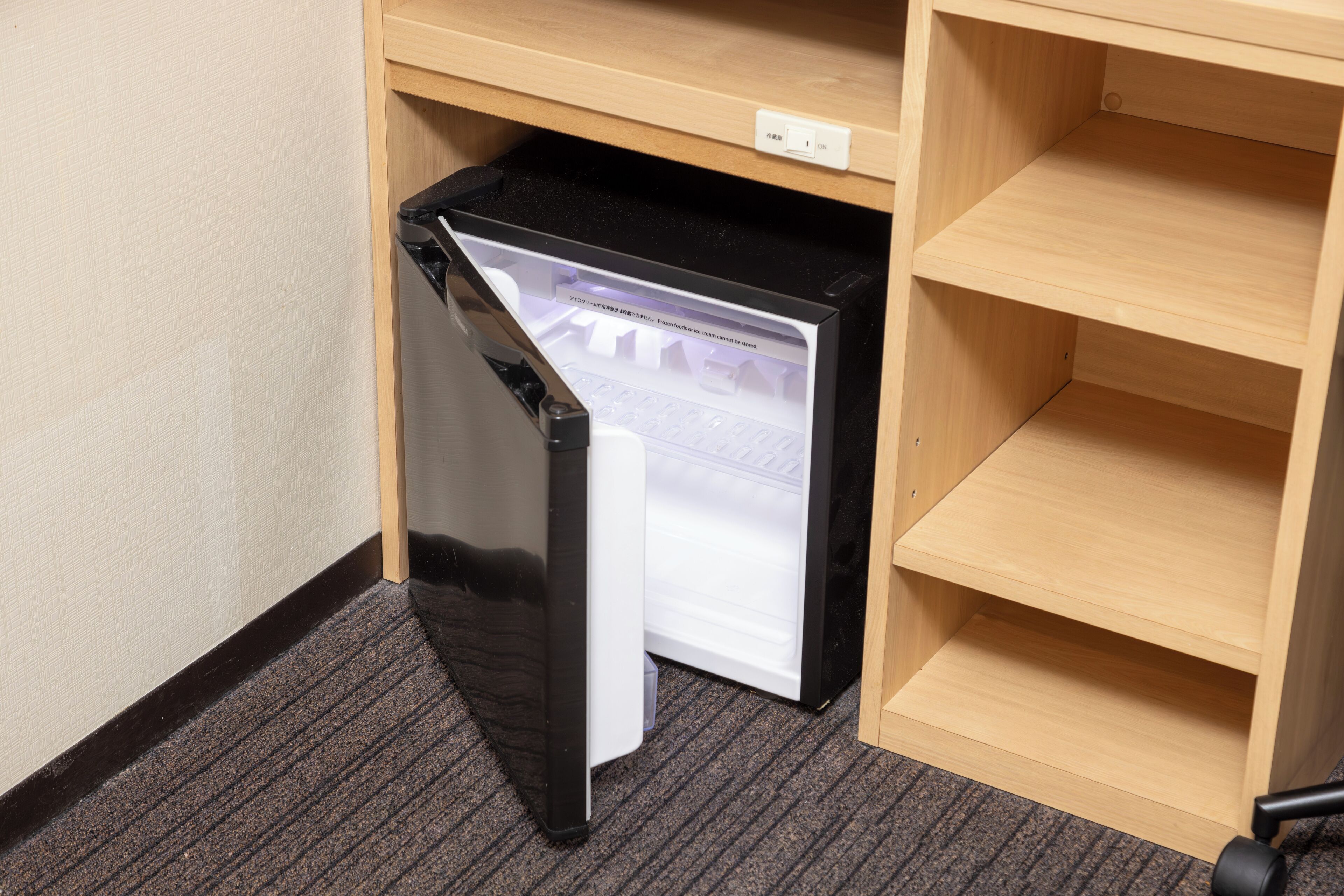 down duvets, desk, blackout curtains, iron/ironing board