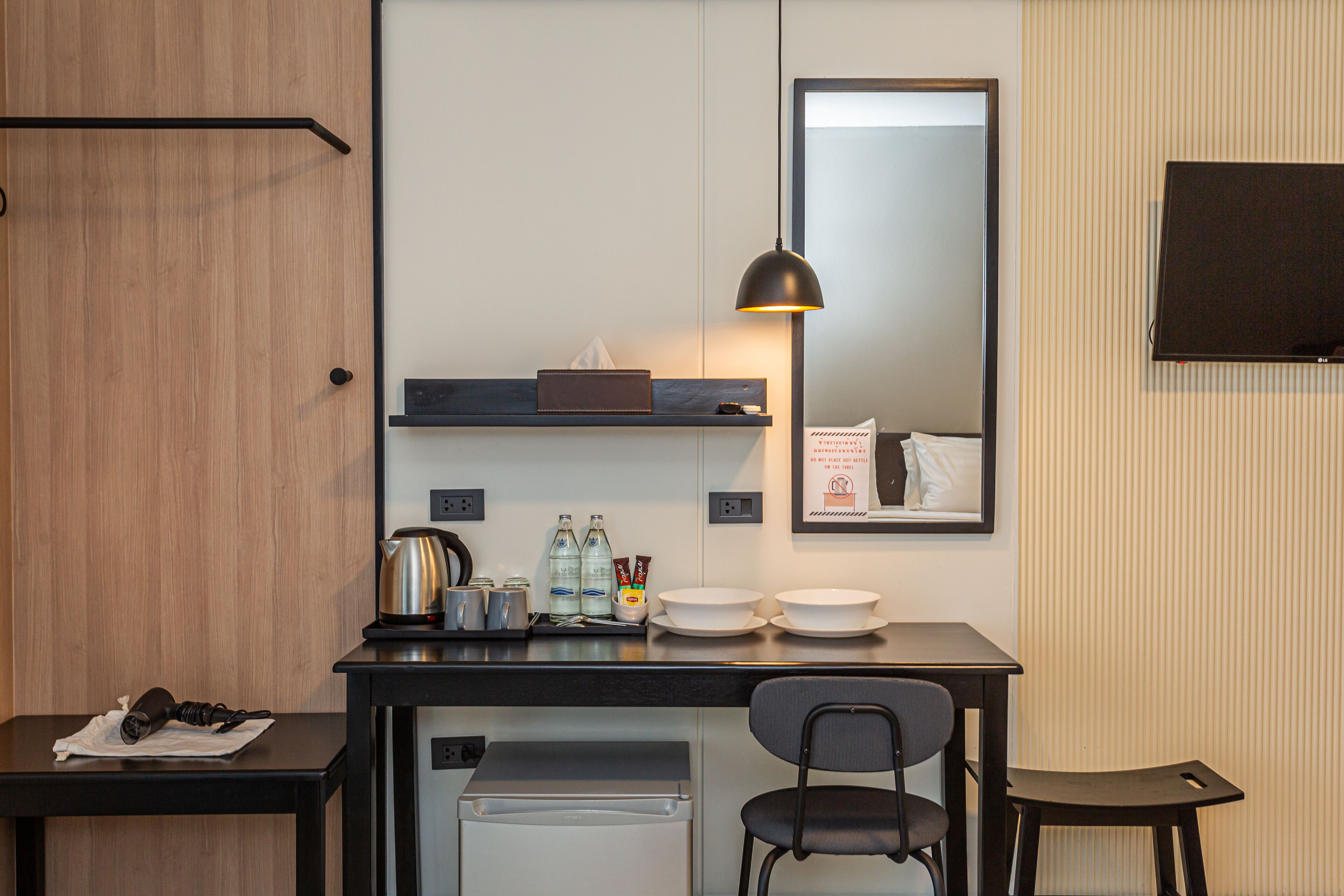 deluxe double room with balcony | desk, laptop workspace, blackout curtains, free wifi