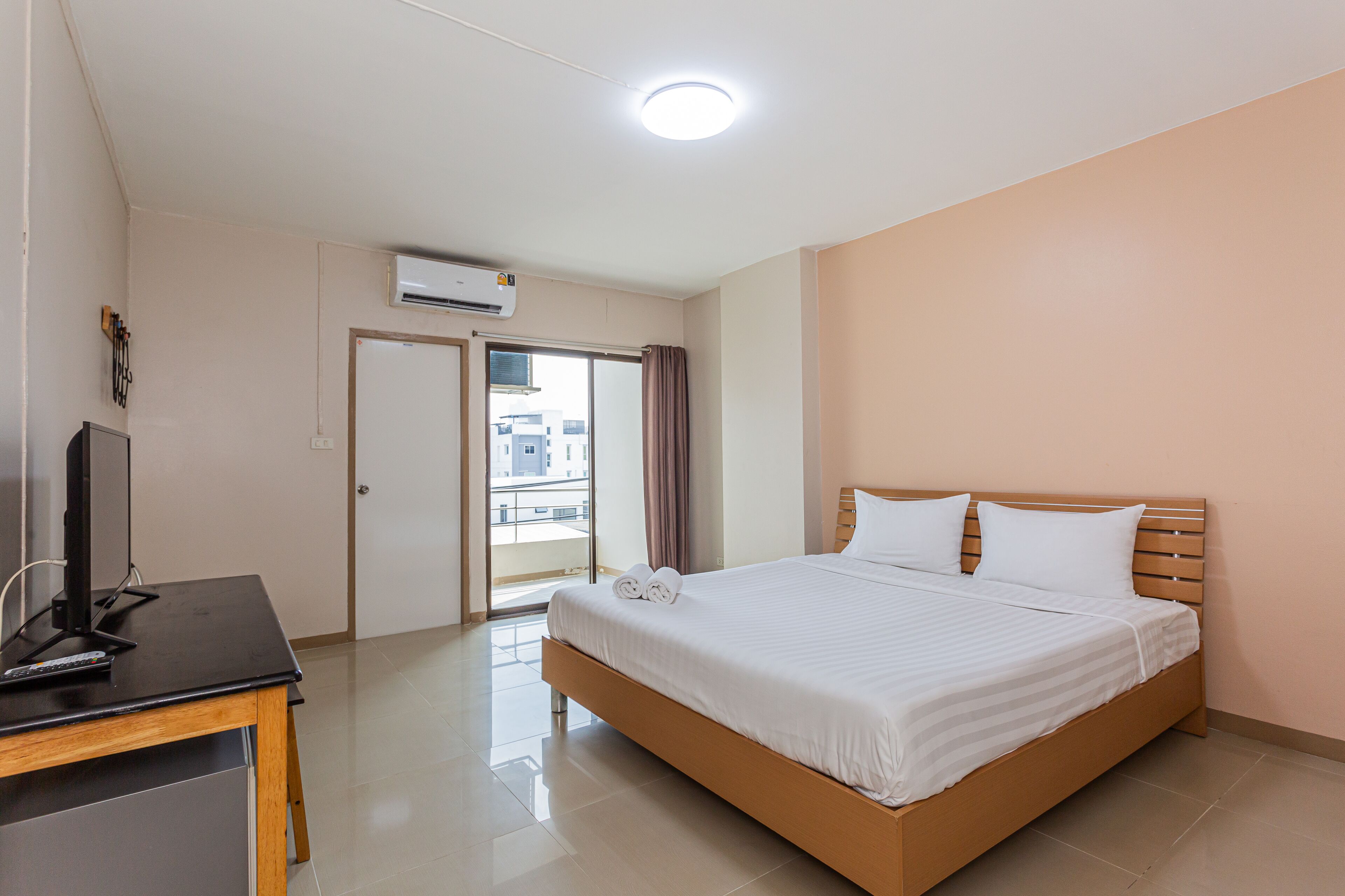 superior double room with balcony | desk, laptop workspace, blackout curtains, free wifi