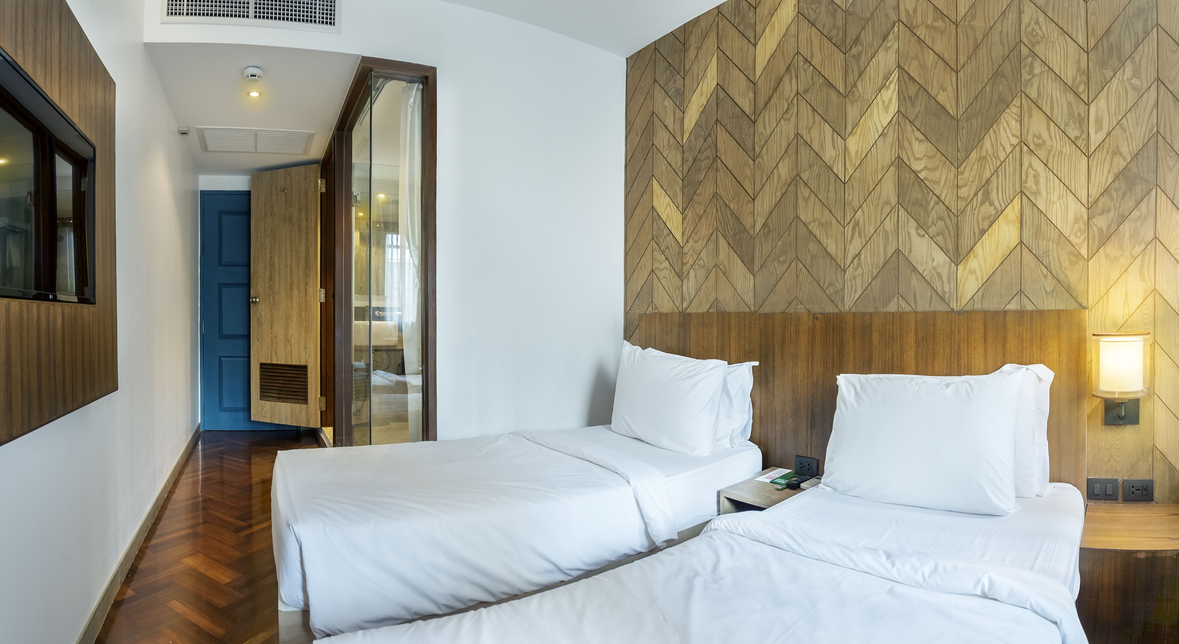 Deluxe Twin bed | 방음 설비, 무료 WiFi, 침대 시트