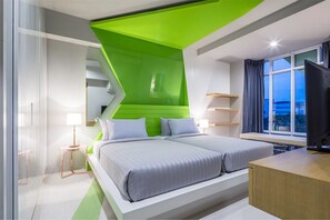 Phòng 2 giường đơn Executive | Két bảo mật tại phòng, bàn, màn/rèm cản sáng 