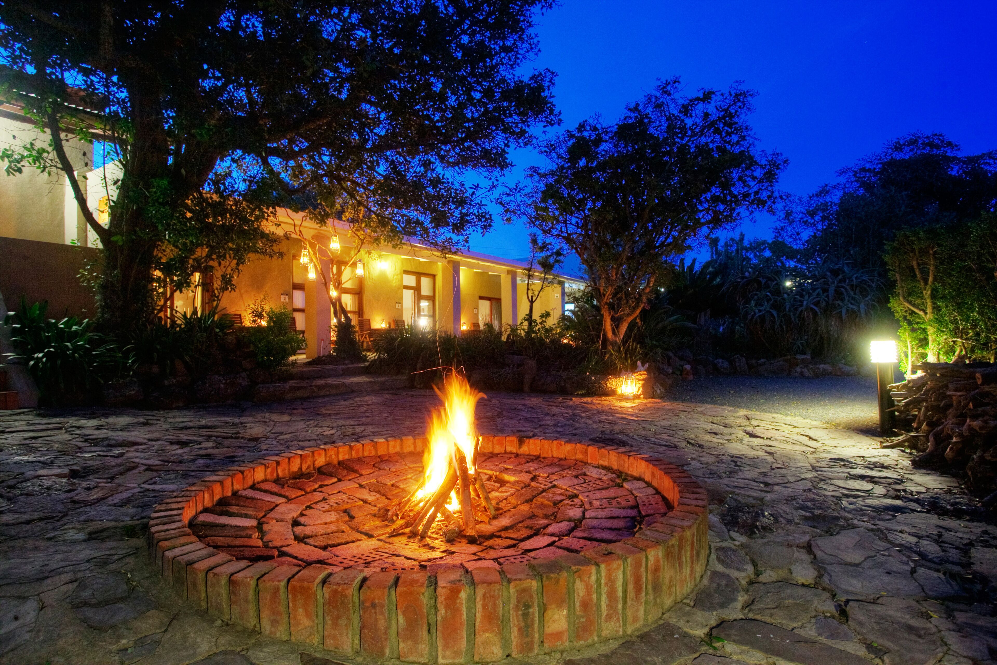 Front of property – evening/night