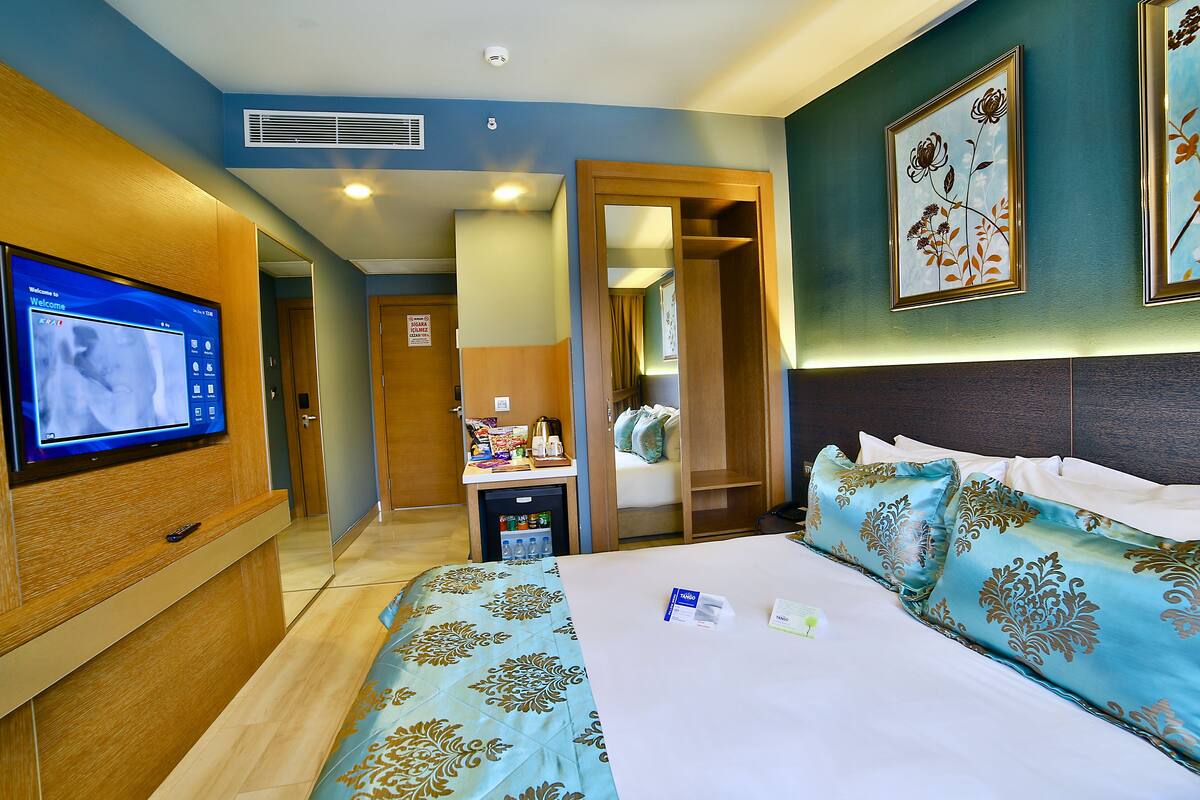 Minibar, in-room safe, soundproofing, iron/ironing board (on request)