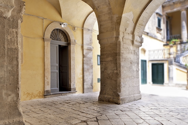 Majoituspaikan sisäänkäynti