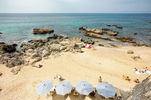 Vista a la playa o el mar