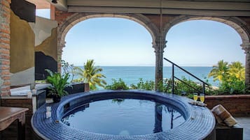 Penthouse Deluxe, vue océan | Terrasse/Patio