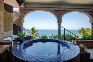 Penthouse Deluxe - havsutsikt | Terrass/Patio