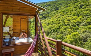 Superior Chalet, Hot Tub | Balcony view - Cachoeira dos Borges Cabanas e Parque (Mampituba)