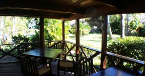 Lunch and dinner served, local and international cuisine