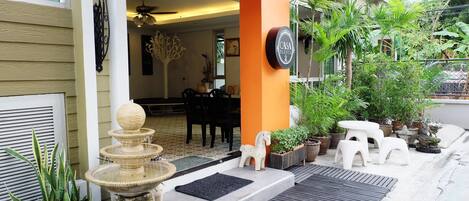 Voorkant van accommodatie