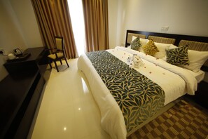 Chambre Deluxe avec lits jumeaux, 1 chambre, vue jardin