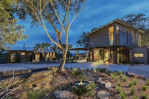 Front of property – evening/night