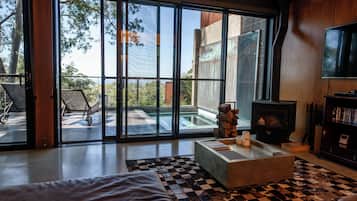Luksus-suite - 1 kingsize-seng - privat pool - bjergudsigt | Terrasse/gårdhave