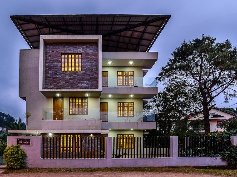 Front of property - evening/night