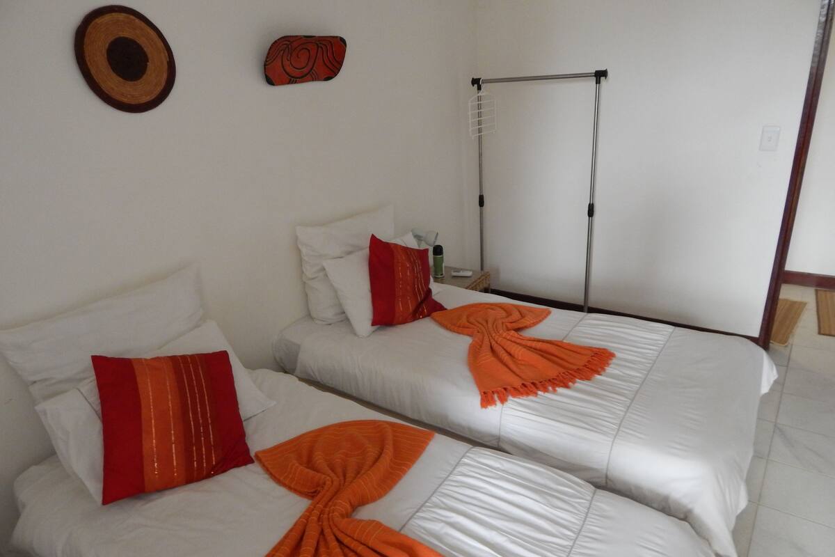 Laptop workspace, soundproofing, cots/infant beds, free WiFi