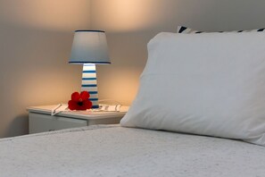 Comfort Suite, 2 Queen Beds, 2 Bathrooms | In-room safe, desk, soundproofing, iron/ironing board - Sea View Studios (Syros)