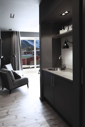 Suite Design, vue océan | Coin cuisine privé