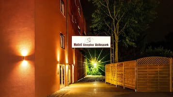 Front of property – evening/night