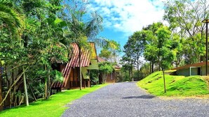A pathway leading to a building surrounded by lush greenery. - Kirirath Resort (Pak Chong)