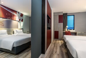 Standard Room, 2 Twin Beds | Minibar, in-room safe, desk, blackout drapes