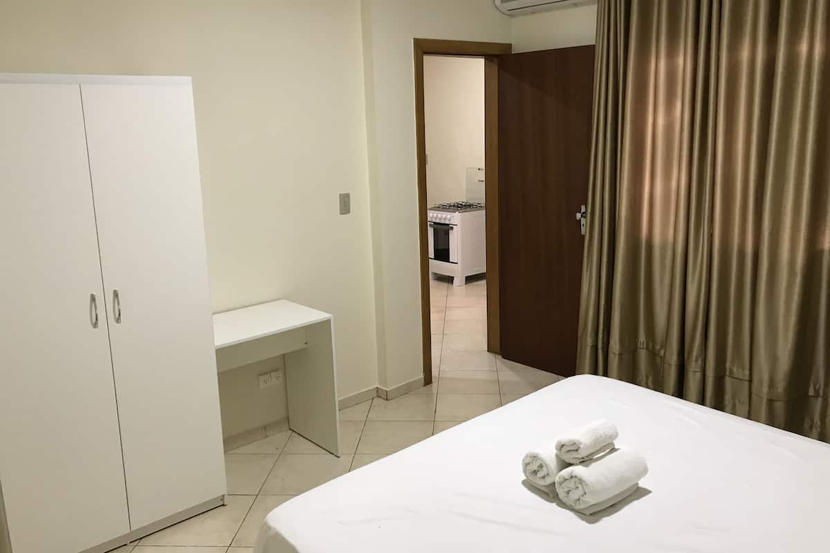 Standard Apartment | 1 bedroom, premium bedding, blackout drapes, iron/ironing board