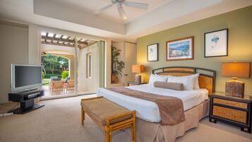 1 bedroom, Frette Italian sheets, premium bedding, down comforters