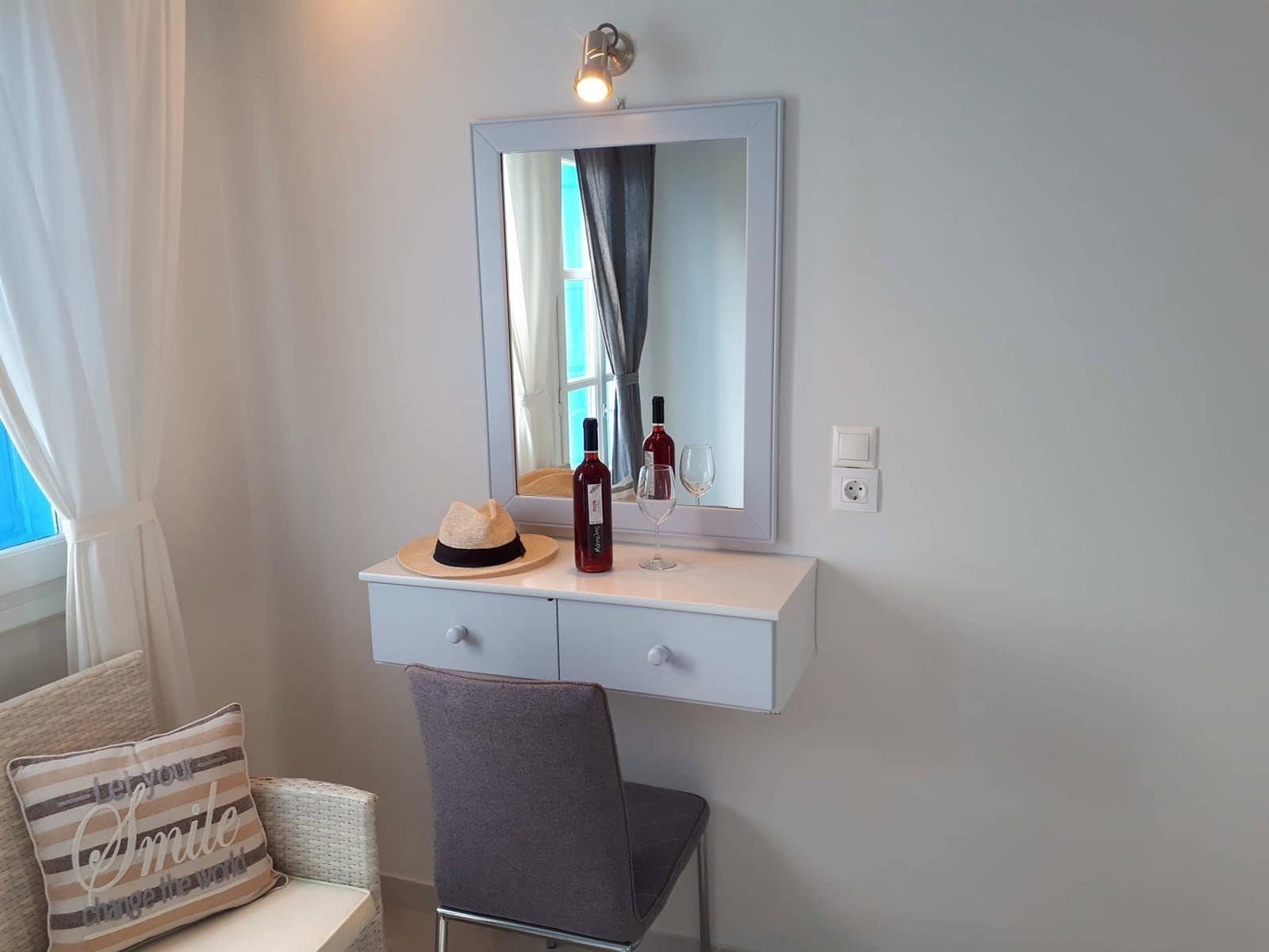 double or twin room, sea view | in-room safe, free cots/infant beds, bed sheets