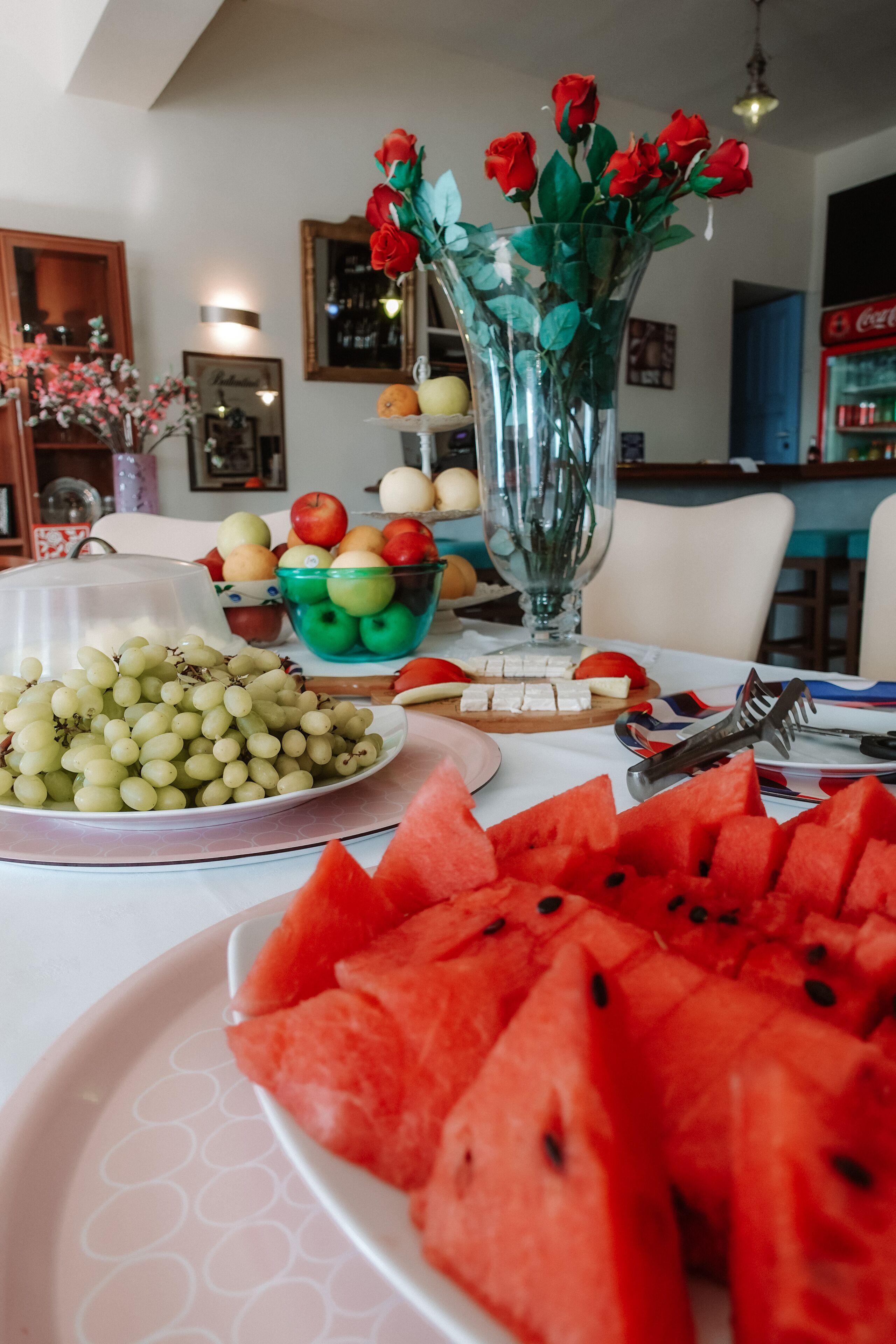 daily buffet breakfast (eur 15 per person)