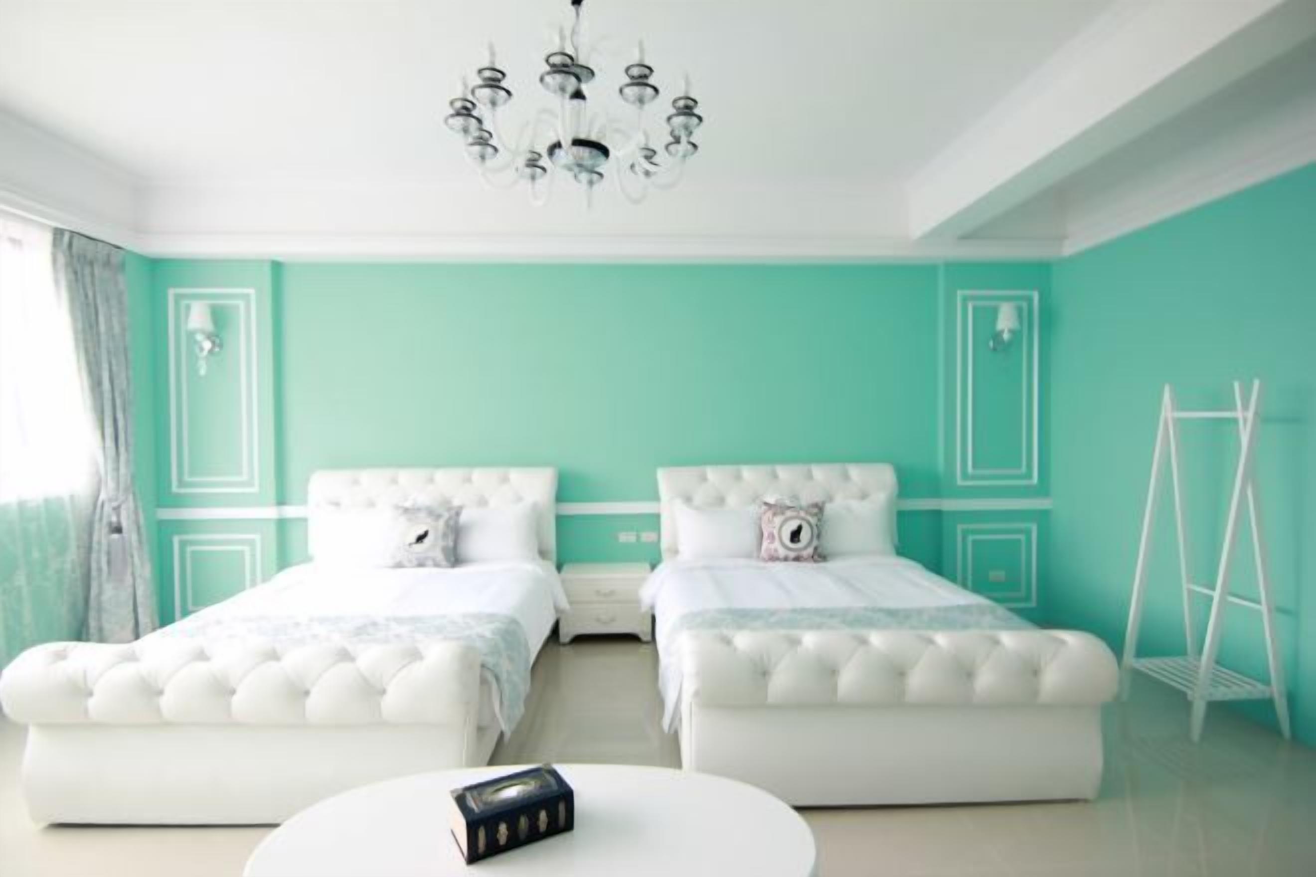 Individually decorated, individually furnished, desk, blackout drapes