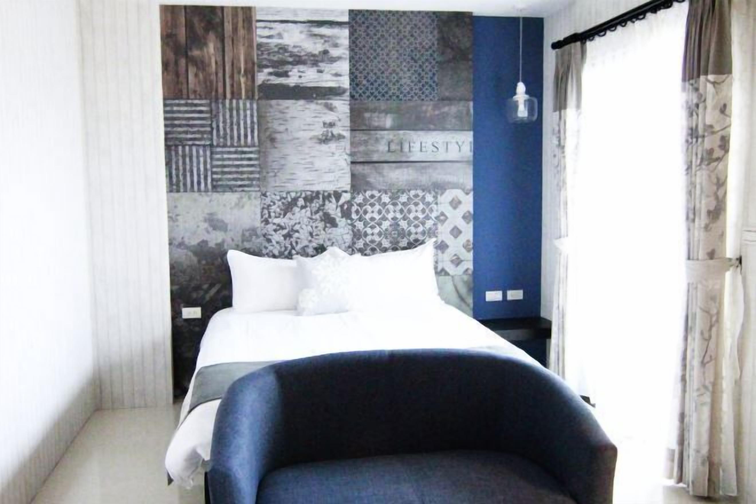 Individually decorated, individually furnished, desk, blackout drapes