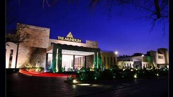 Front of property – evening/night