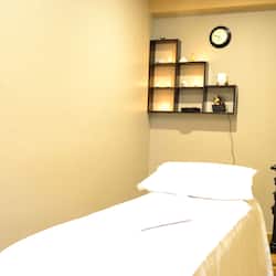 Sauna, steam room, body treatments, deep-tissue massages, body wraps