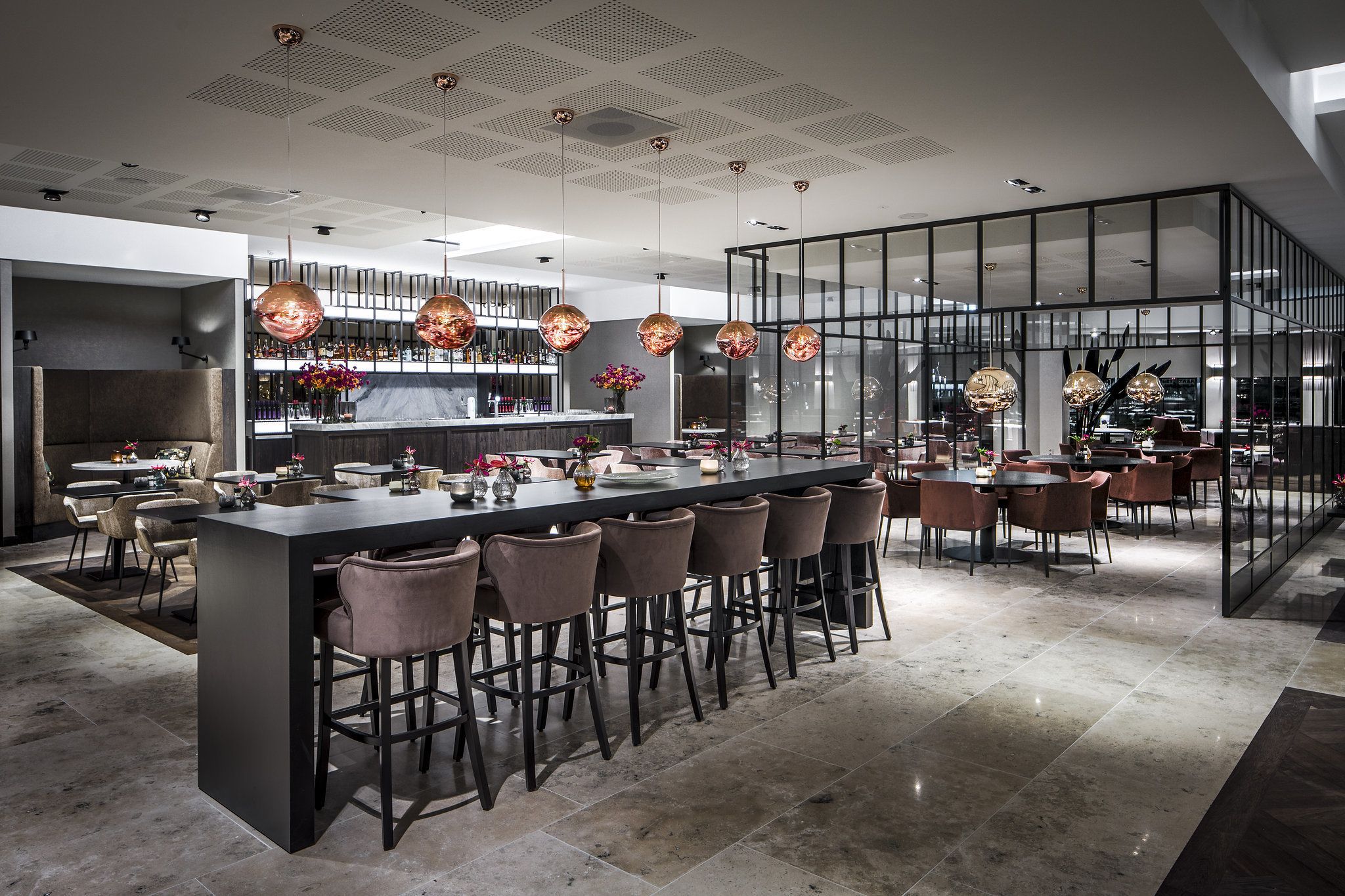 Breakfast, lunch, dinner served; local and international cuisine 