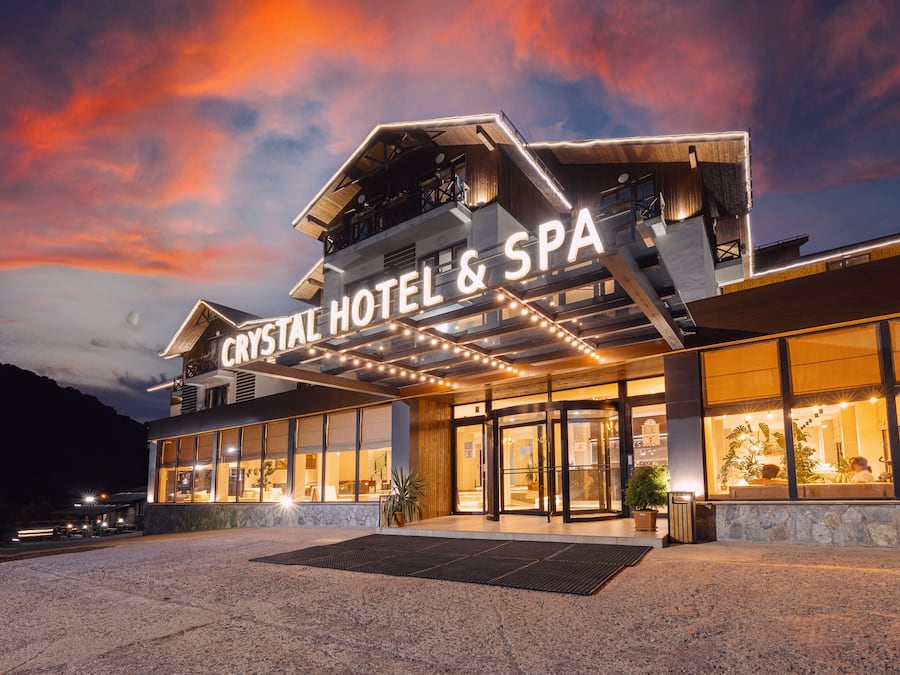 Front of property – evening/night