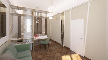 Suite familiar | 1 habitación, ropa de cama de alta calidad y minibar