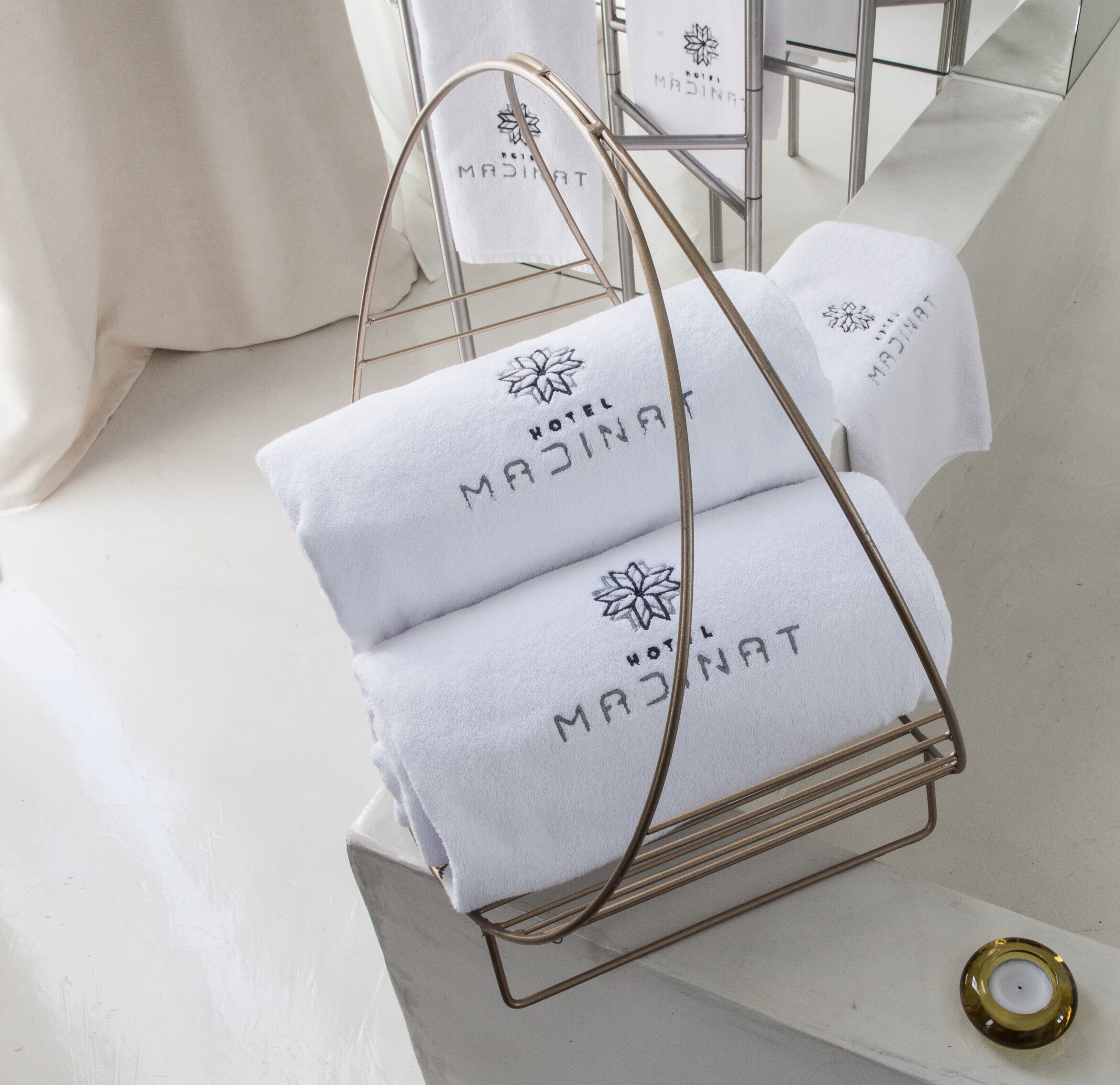 deluxe double room | bathroom | designer toiletries, hair dryer, bathrobes, slippers