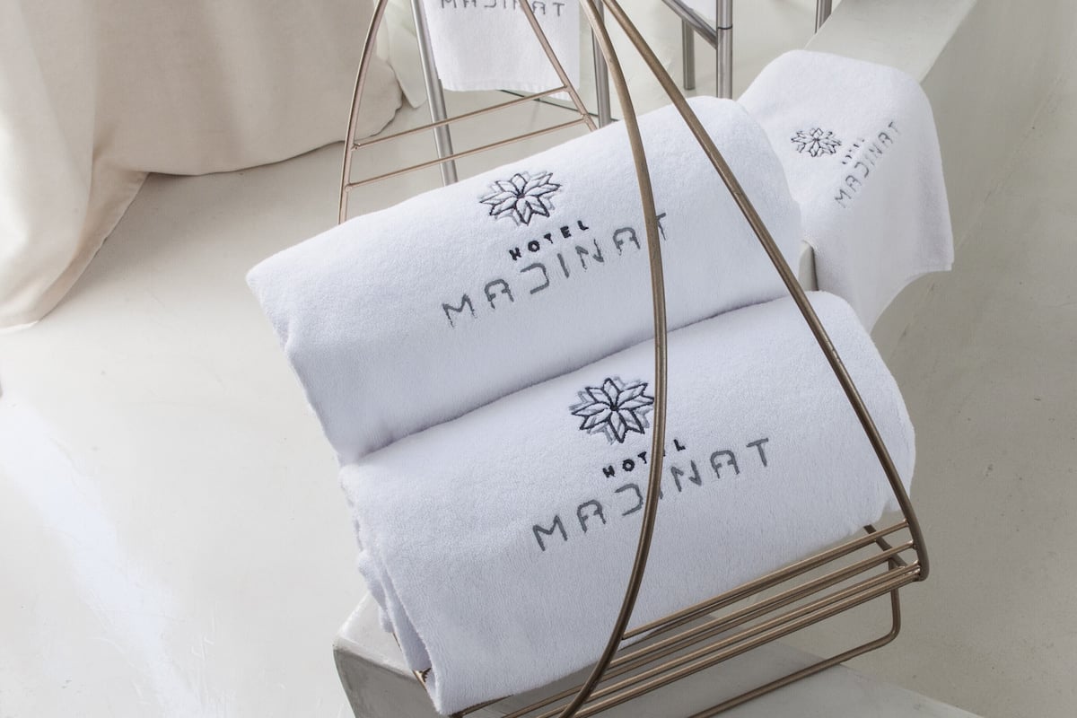 deluxe double room | bathroom | designer toiletries, hair dryer, bathrobes, slippers