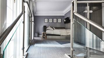 Desk, blackout drapes, iron/ironing board, free WiFi