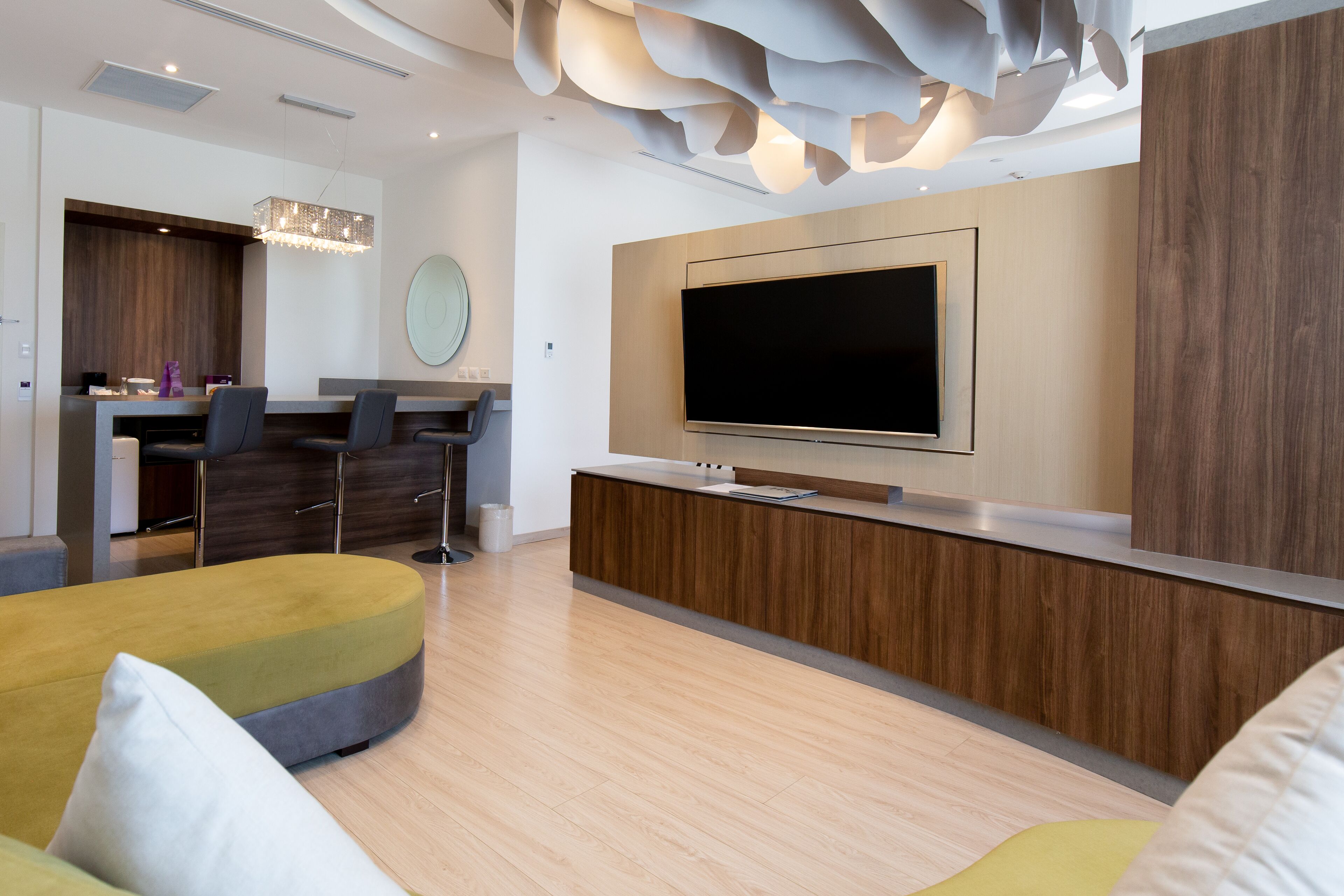 junior room, 1 king bed | television