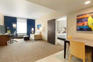 50-inch flat-screen TV with cable channels, TV